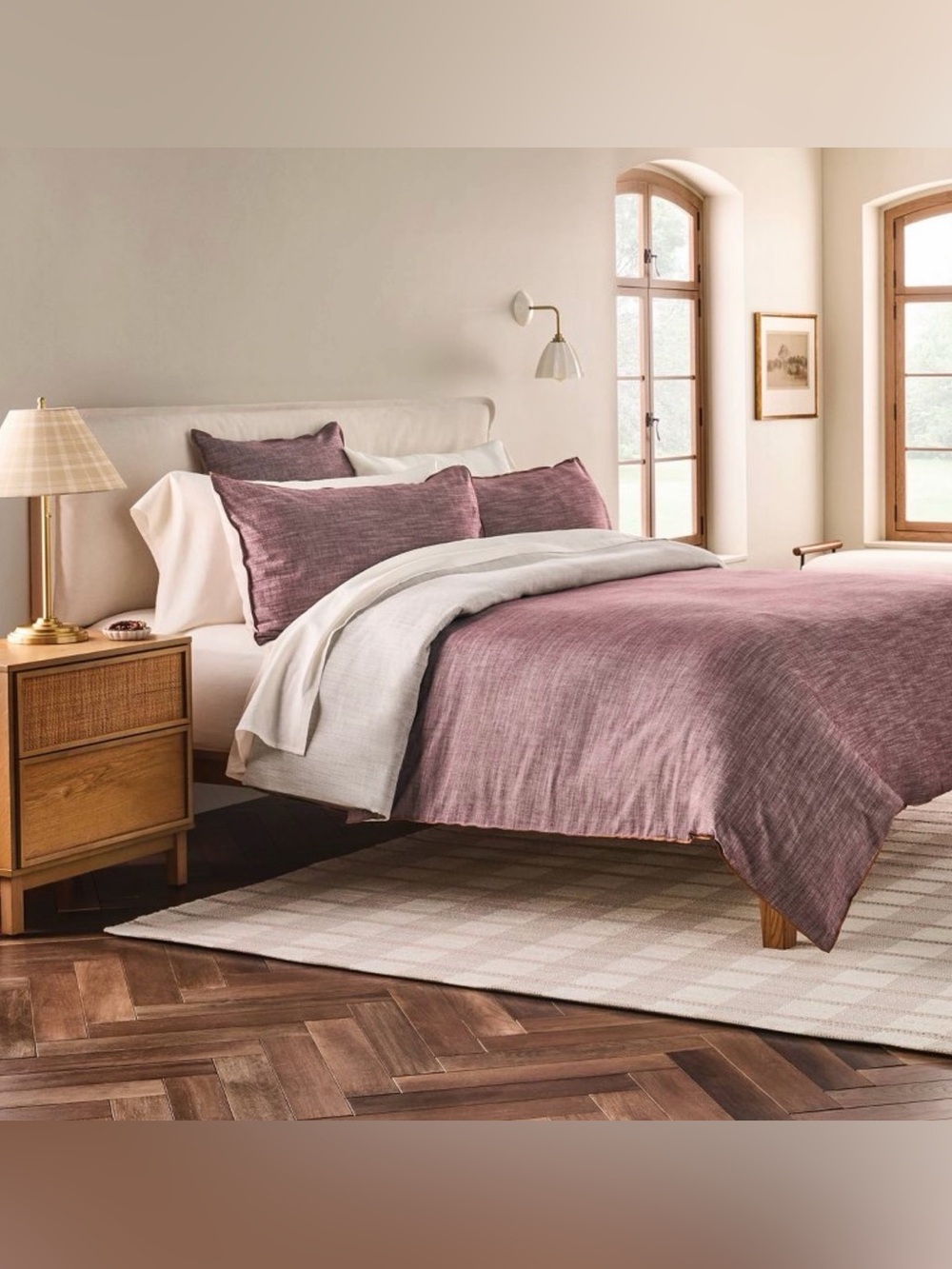Reversible Mauve Duvet Cover Set Home Bedding. Hearth & Hand Magnolia x Target